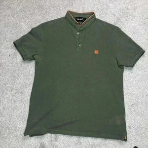 Sport The Kooples Men Polo Shirt Olive Green Embroidered Logo Short Sleeves Sz S